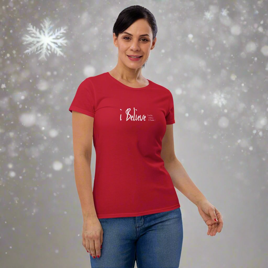 Boliver Bloom™ "I Believe..." Women's Fashion Fit Tee