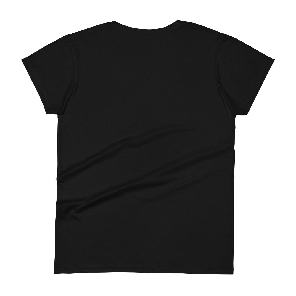 Boliver Bloom™ Logo on Black Women's Fashion Fit T-Shirt