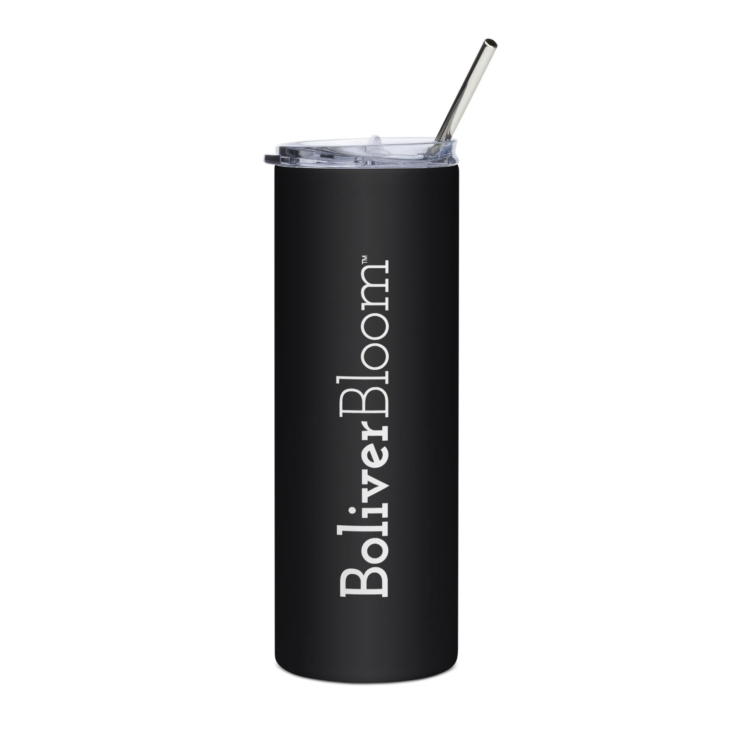 Boliver Bloom™ Stainless Steel Tumbler with Straw